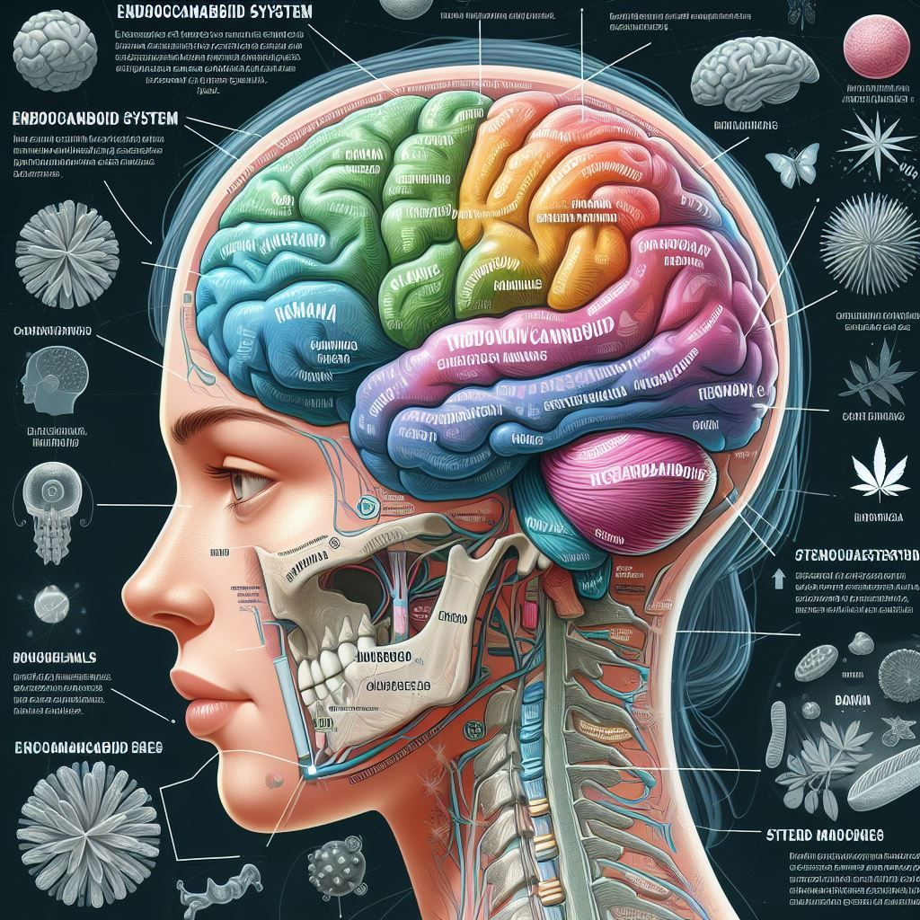 drawing of human colour brain 