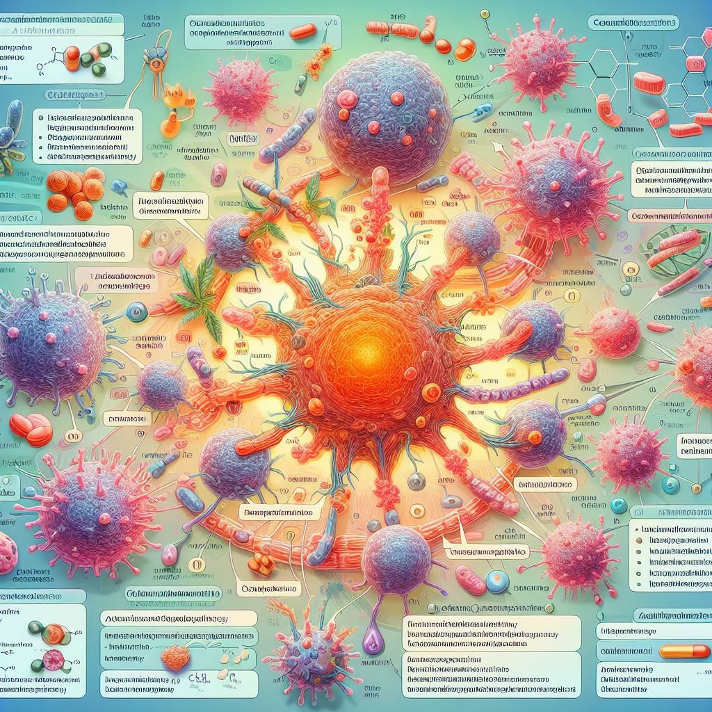 A computer generated image that depicts endocannabinoid tone and inflammation